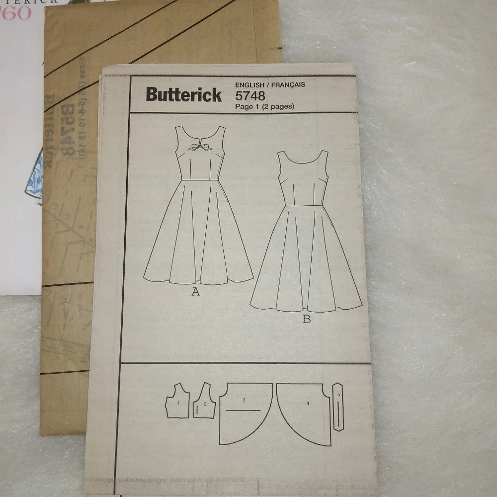 Butterick B5748 Retro '60 Dress Size 6-14